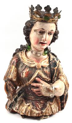 Hl. Barbara oder Katharina, - Antiquariato e Dipinti