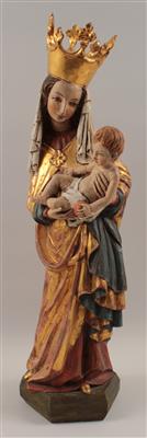 Madonna mit Kind, - Antiques and Paintings