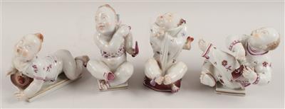 Paul Börner(1888 Meissen 1970), Vier Figuren, - Antiques and Paintings