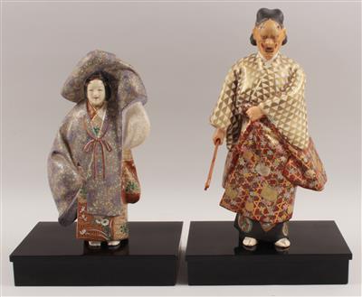 2 japanische Figuren, - Antiquariato e Dipinti