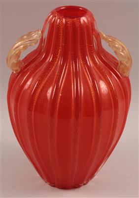 Murano-Glasvase, - Antiques and Paintings