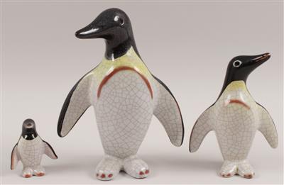 Walter Bosse-3 Pinguine, - Antiques and Paintings