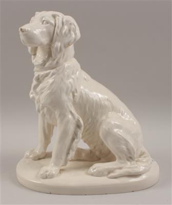 Sitzender Hund, - Antiques and Paintings