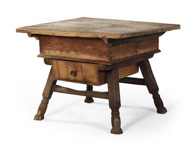 Bäuerlicher Tisch, - Winterauktion - Antiquitäten,<br />Möbel und Bilder