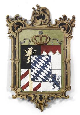 Bayerisches Holzwappen, - Antiquariato e Dipinti