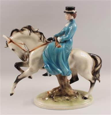 Kaiserin Elisabeth zu Pferd, - Antiques and Paintings