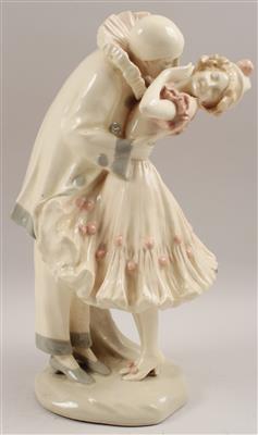 Pierrot und Columbine, - Antiquariato e Dipinti