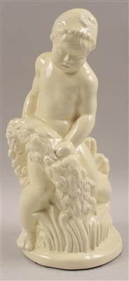 Putto mit Blumengirlande, - Antiquariato e Dipinti