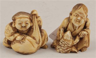 Zwei Netsuke, - Antiquariato e Dipinti