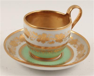 Tasse mit Untertasse, - Antiques and Paintings