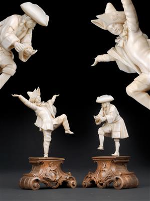 2 statuette di avorio, - Oggetti d'arte (mobili, sculture)
