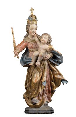 Barocke Madonna mit Kind, - Antiquitäten (Möbel, Skulpturen)