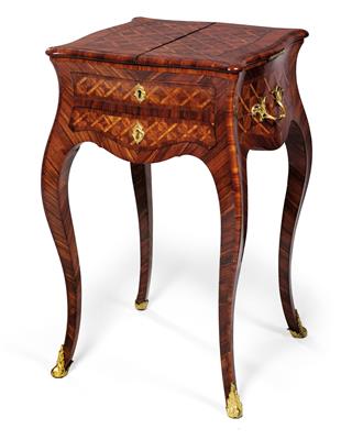 Museum-quality Baroque work table or sewing table, - Works of Art (Furniture, Sculpture)