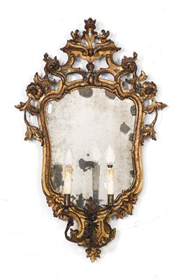 Gruppo di quattro specchi da parete barocchi, - Oggetti d'arte (mobili, sculture)