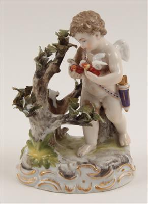 Amor mit 2 flammenden Herzen, - Antiquariato e Dipinti