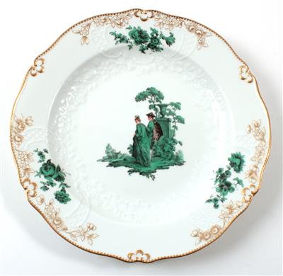 "Watteau-Teller", - Saisonabschluss-Auktion Bilder Varia, Antiquitäten, Möbel/Design