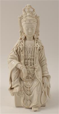 Sitzende Guanyin, - Saisonabschluss-Auktion Bilder Varia, Antiquitäten, Möbel/Design