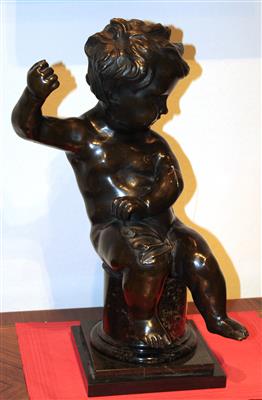 Sitzender Putto, - Saisonabschluss-Auktion Bilder Varia, Antiquitäten, Möbel/Design