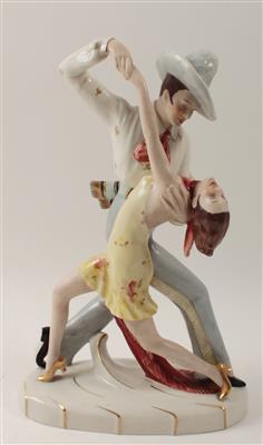 Tanzendes Paar, - Antiquariato e Dipinti