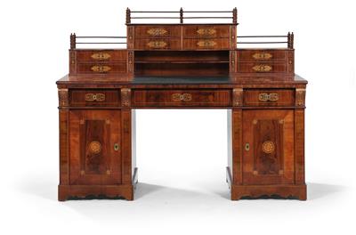 Biedermeier-Schreibtisch, - Sommerauktion - Bilder Varia, Antiquitäten, Möbel/ Design