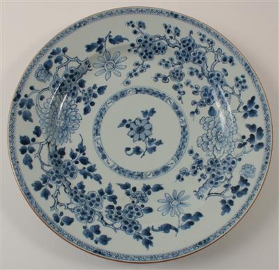Blau-weißer Teller, - Summer-auction