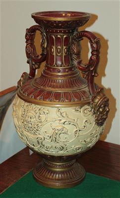 Historismus-Henkelvase, - Sommerauktion - Bilder Varia, Antiquitäten, Möbel/ Design