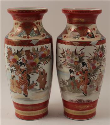 1 Paar Kutani Vasen, - Summer-auction