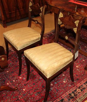 Paar Biedermeier Sessel, - Sommerauktion - Bilder Varia, Antiquitäten, Möbel und Design