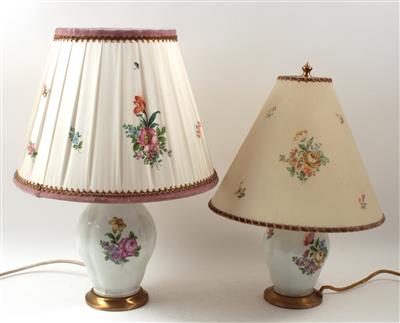 2 Tischlampen, - Summer-auction