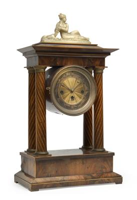 Biedermeier Portikus Kommodenuhr - Summer-auction