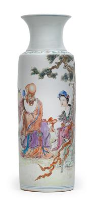 Famille rose-Vase, - Sommerauktion - Bilder Varia, Antiquitäten, Möbel