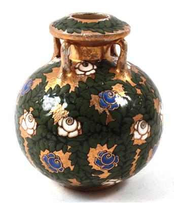 Jugendstil-Vase, - Sommerauktion - Bilder Varia, Antiquitäten, Möbel
