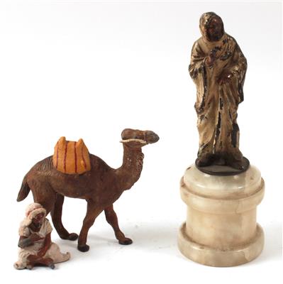 Orientale und sitzender Orientale mit Kamel, - Summer-auction