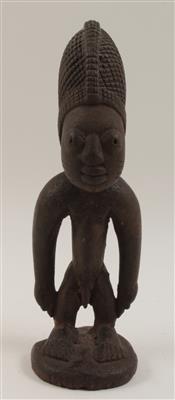 Yoruba, Nigeria: Eine männliche Zwillingsfigur 'Ibeji', Stil: Oyo. - Asta estiva