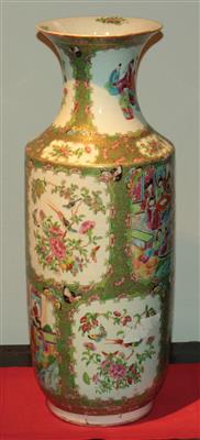 1 Paar Famille rose-Vasen, - Summer-auction
