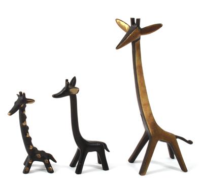 3 Giraffen, - Summer-auction