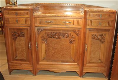 Art Deco Buffet um 1930/35, - Sommerauktion - Bilder Varia, Antiquitäten, Möbel