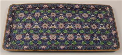 Cloisonné-Tablett, - Sommerauktion - Bilder Varia, Antiquitäten, Möbel