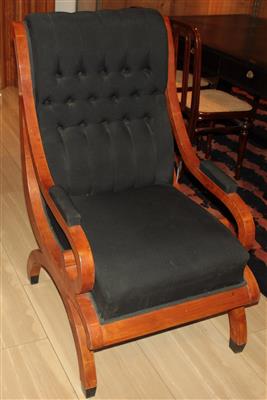 Fauteuil im Biedermeier-Stil, - Summer-auction