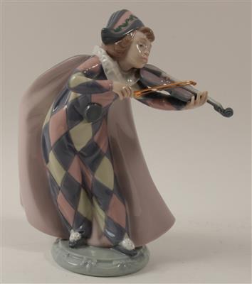 Junger Harlekin mit Geige, - Summer-auction