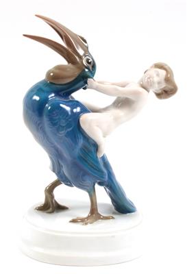 Ferdinand Liebermann, Putto auf Vogel "Hohe Schule", - Summer-auction