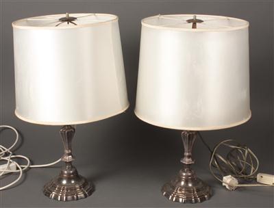 Paar Barock Kerzenleuchter als Stehlampen, - Summer-auction