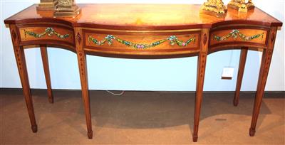 Sideboard im engl. SheratonStil, - Summer-auction