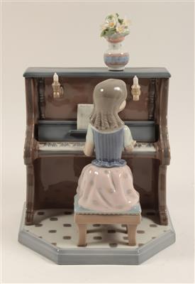 Piano spielendes Mädchen, - Sommerauktion - Bilder Varia, Antiquitäten, Möbel