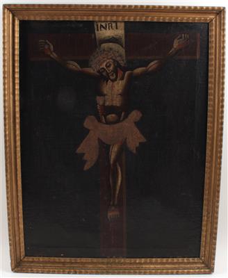 Christus am Kreuz, - Antiques and Paintings