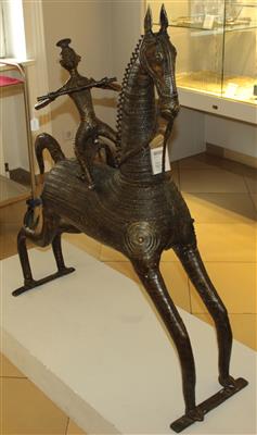 Pferd mit Reiter, - Antiquariato e Dipinti