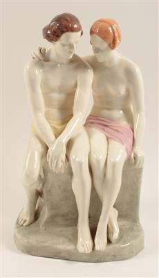 Sandor Jaray(geb. 1870), Figurenpaar, - Starožitnosti, Obrazy