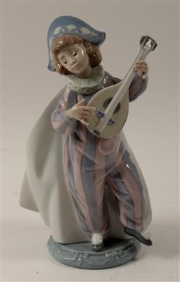 Junger Harlekin mit Mandoline, - Antiques and Paintings