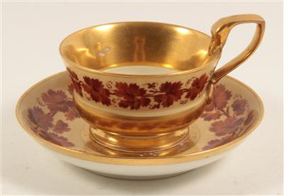 Teetasse mit Untertasse, - Antiques and Paintings