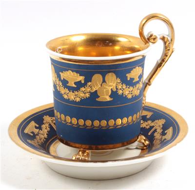 Sammel-Tasse mit Untertasse, - Antiquariato e Dipinti